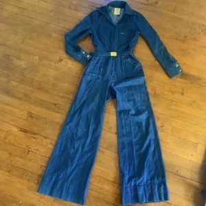 VINTAGE!! 70’s Denim Coverall/Jumpsuit